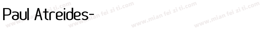 Paul Atreides字体转换